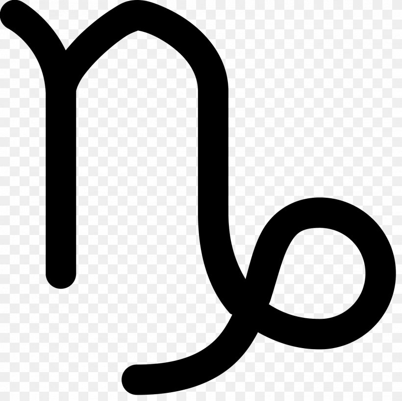Capricorn Symbol Astrology Zodiac, PNG, 1600x1600px, Capricorn, Artwork, Astrological Sign, Astrology, Black And White Download Free