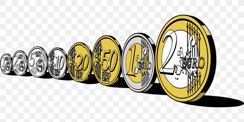 Euro Sign Euro Coins Clip Art, PNG, 1280x640px, 1 Cent Euro Coin, 1 Euro Coin, 20 Euro Note, Euro, Bank Download Free