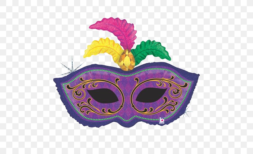 Mardi Gras Balloon Mask Party Masquerade Ball, PNG, 500x500px, Mardi Gras, Balloon, Blindfold, Clothing, Clothing Accessories Download Free