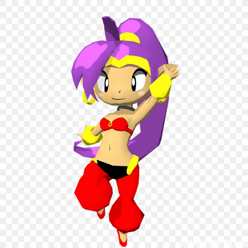 Shantae: Half-Genie Hero Animation Shantae And The Pirate's Curse Art, PNG, 894x894px, Watercolor, Cartoon, Flower, Frame, Heart Download Free