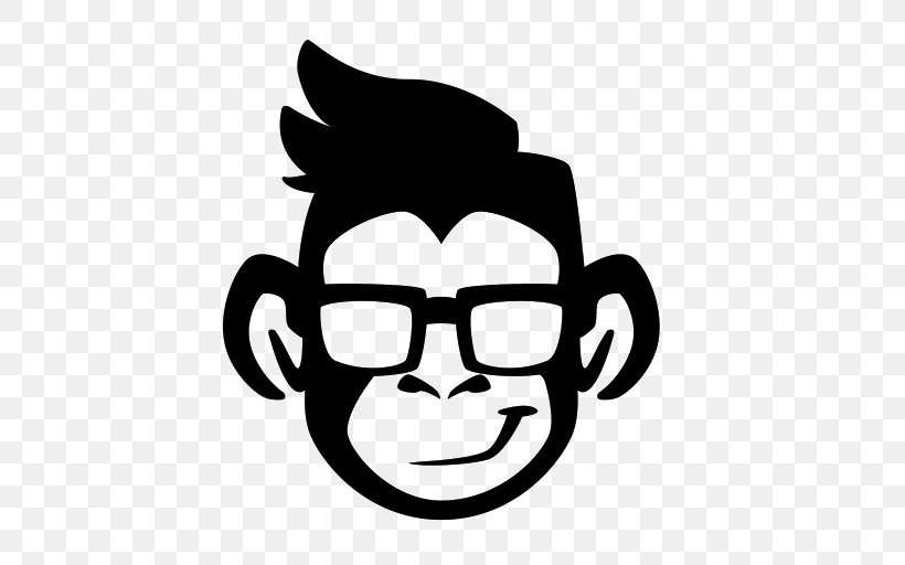 Chimpanzee Logo Monkey Ape, PNG, 511x512px, Chimpanzee, Ape, Art, Black, Black And White Download Free