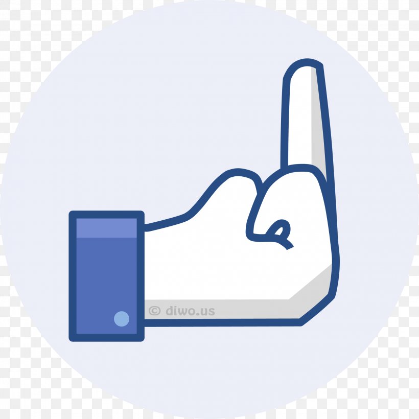 Middle Finger The Finger Facebook Emoticon, PNG, 2250x2250px, Middle Finger, Area, Blue, Brand, Communication Download Free
