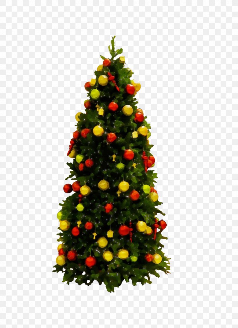 Christmas Tree, PNG, 927x1280px, Watercolor, Balsam Fir, Christmas, Christmas Decoration, Christmas Tree Download Free