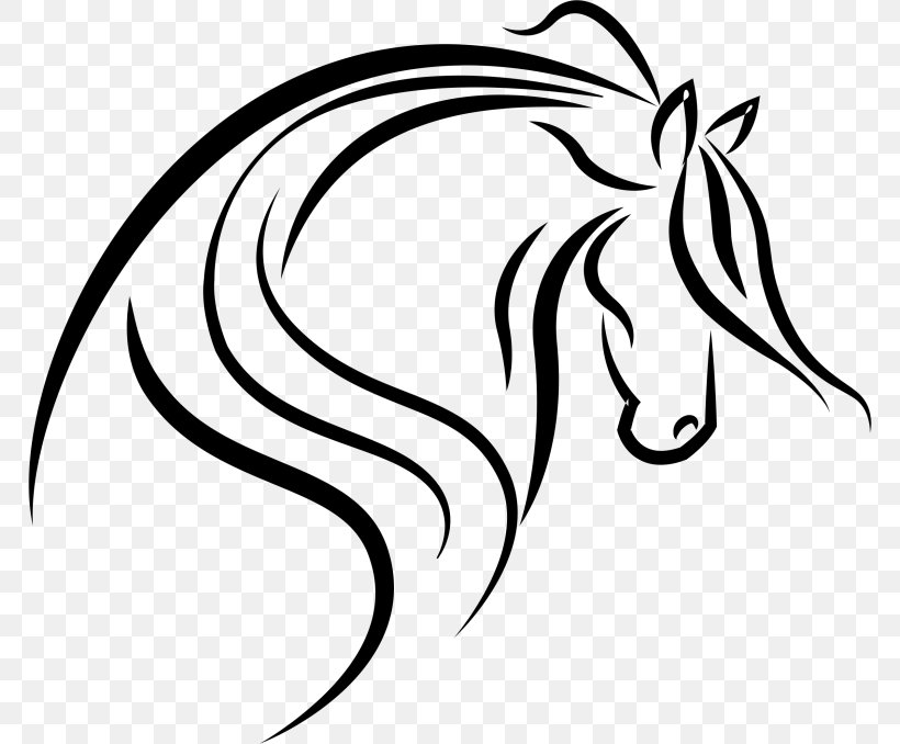 Horse Wall Decal Clip Art, PNG, 768x678px, Horse, Art, Artwork, Black, Black And White Download Free