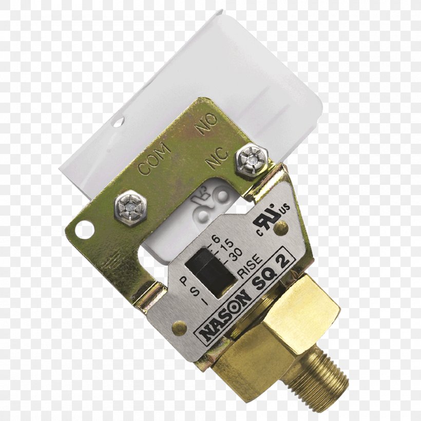 Pressure Switch Electrical Switches Pound-force Per Square Inch National Pipe Thread, PNG, 1000x1000px, Pressure Switch, Bar, Circuit Component, Electrical Network, Electrical Switches Download Free
