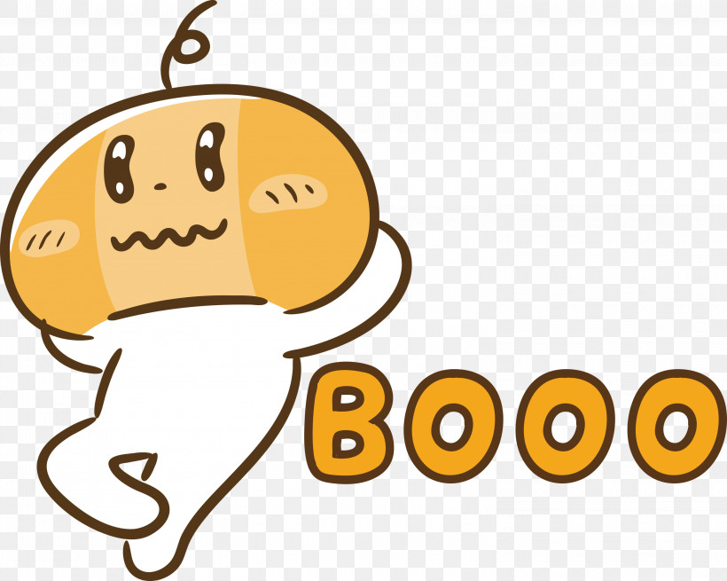 Booo Happy Halloween, PNG, 3000x2399px, Booo, Behavior, Cartoon, Emoticon, Happiness Download Free