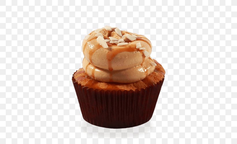 Cupcake Fudge White Chocolate Muffin Frosting & Icing, PNG, 500x500px, Cupcake, Buttercream, Cake, Caramel, Chocolate Download Free