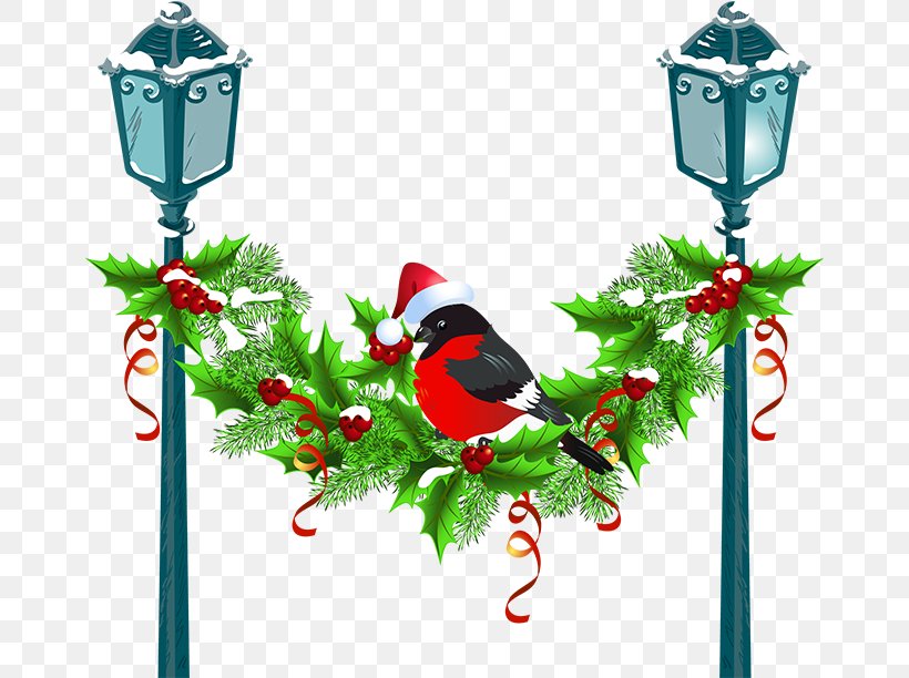 Clip Art Christmas Garland Clip Art, PNG, 666x612px, Clip Art Christmas, Beak, Bird, Branch, Christmas Download Free