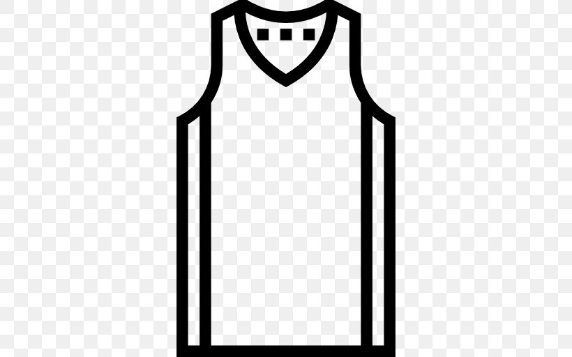 Jersey T-shirt Sport Basketball Uniform, PNG, 512x512px, Jersey, Basketball, Basketball Uniform, Black, Black And White Download Free