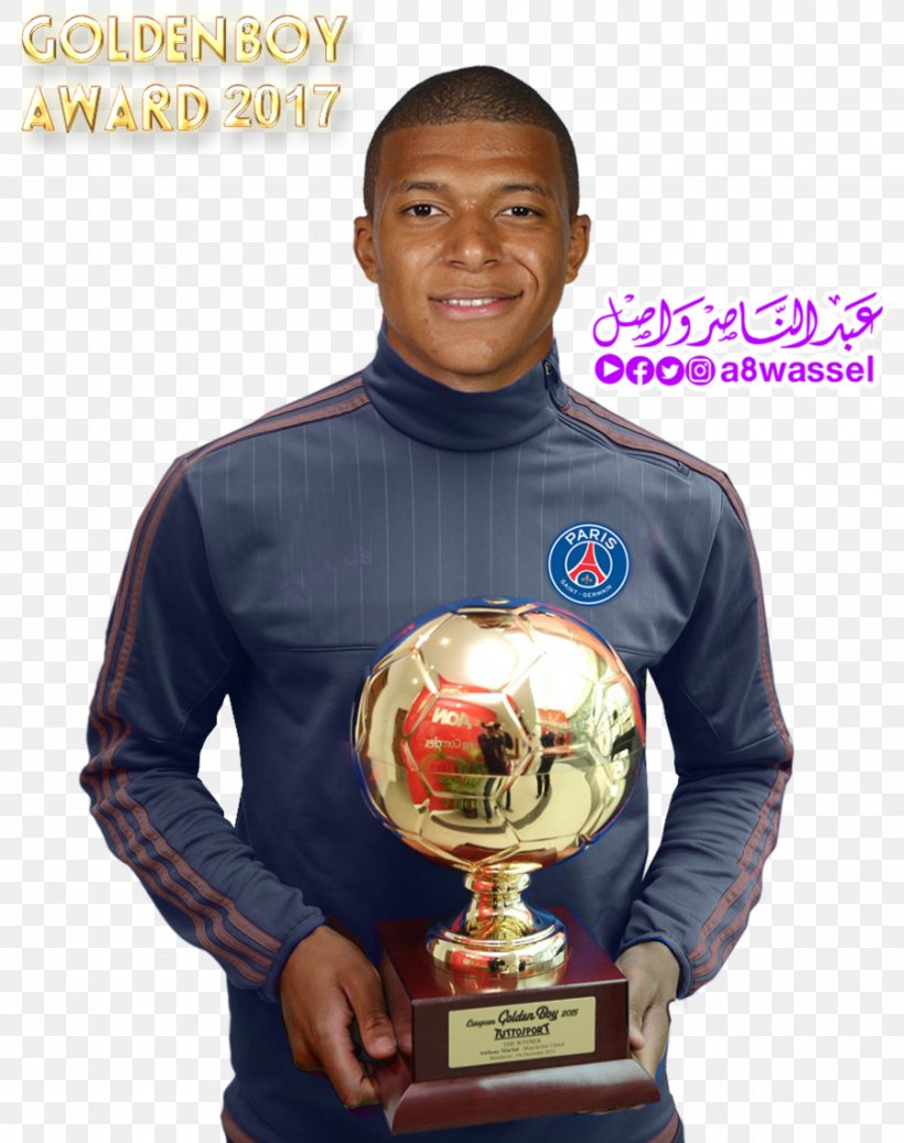 Kylian Mbappé Manchester United F.C. AS Monaco FC Trophy Golden Boy, PNG, 900x1139px, Manchester United Fc, Anthony Martial, As Monaco Fc, Award, Ball Download Free