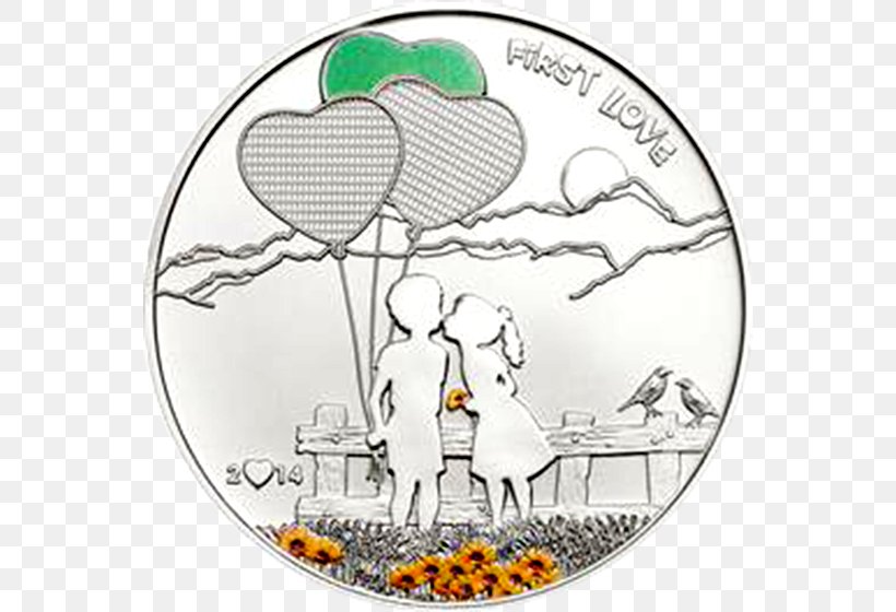 Silver Coin Commemorative Coin Cook Islands, PNG, 560x560px, Watercolor, Cartoon, Flower, Frame, Heart Download Free