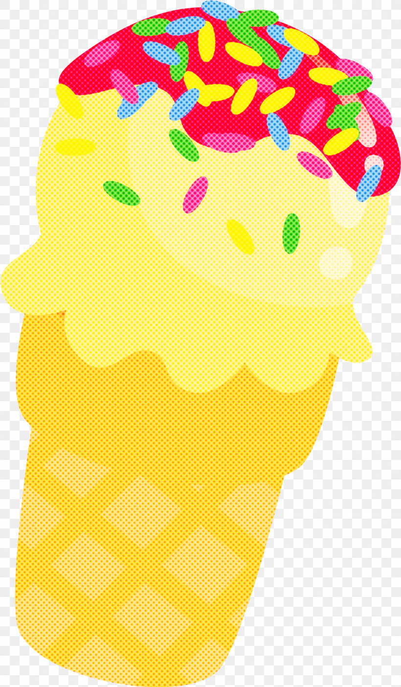 Yellow Ice Cream Cone Frozen Dessert Food, PNG, 1571x2690px, Yellow, Food, Frozen Dessert, Ice Cream Cone Download Free