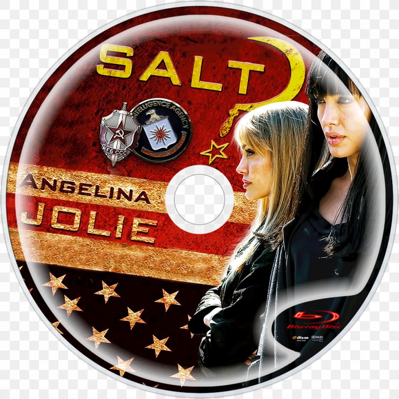 Angelina Jolie Salt Blu-ray Disc DVD Film, PNG, 1000x1000px, 12 Strong, Angelina Jolie, Art, Bluray Disc, Brand Download Free