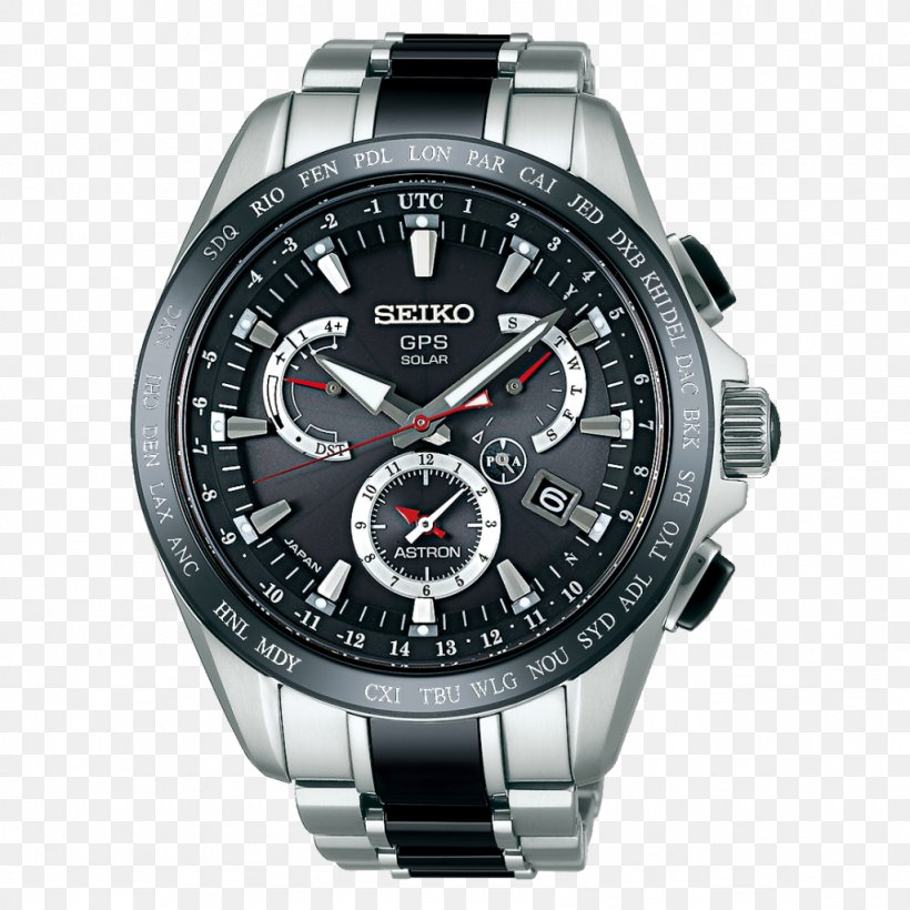 Astron Seiko Solar-powered Watch Automatic Watch, PNG, 1024x1024px, Astron, Automatic Watch, Brand, Chronograph, Global Positioning System Download Free