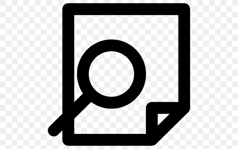 Magnifying Glass, PNG, 512x512px, Magnifying Glass, Area, Black And White, Brand, Document Download Free