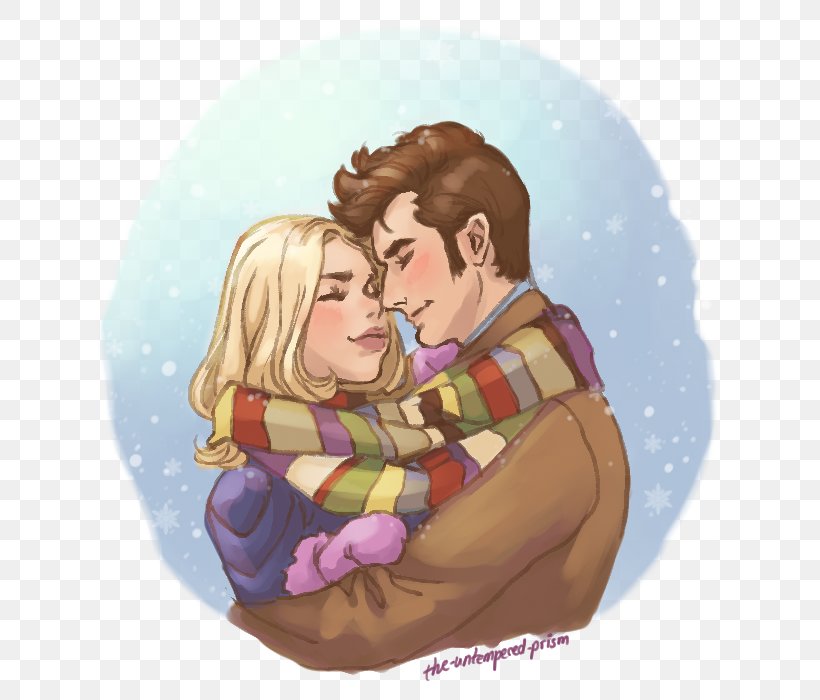 Doctor Who Tenth Doctor Rose Tyler Scarf, PNG, 668x700px, Watercolor, Cartoon, Flower, Frame, Heart Download Free