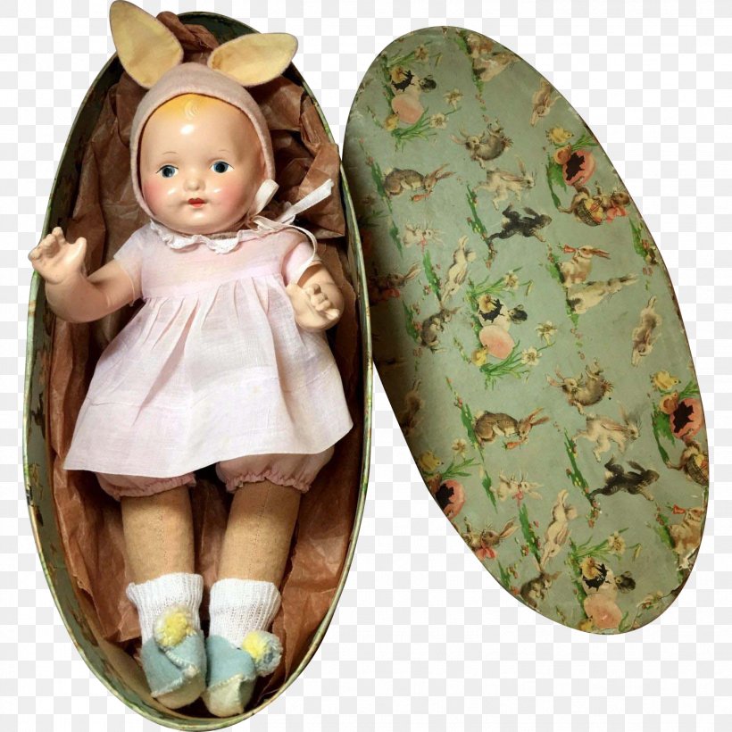 Easter Bunny Doll 1920s Infant, PNG, 1449x1449px, Easter Bunny, Antique, Collectable, Composition Doll, Doll Download Free