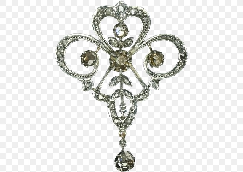 Brooch Diamond Cut Silver Gold, PNG, 583x583px, 19th Century, Brooch, Antique, Body Jewellery, Body Jewelry Download Free