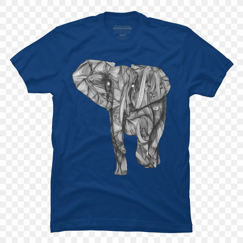 T-shirt African Elephant Hoodie Sweater, PNG, 1800x1800px, Tshirt, Active Shirt, African Elephant, Blue, Bluza Download Free