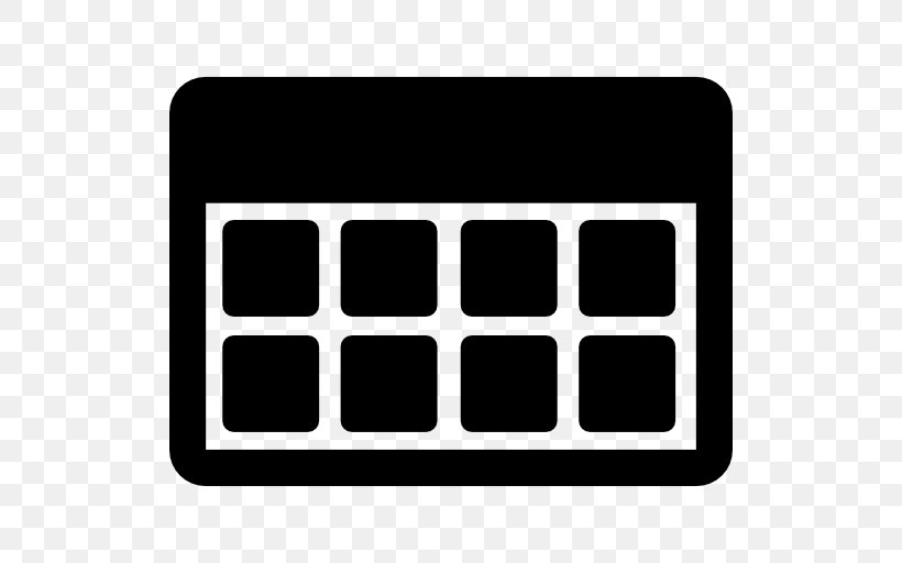 Calendar Time, PNG, 512x512px, Calendar, Black, Black And White, Brand, Rectangle Download Free