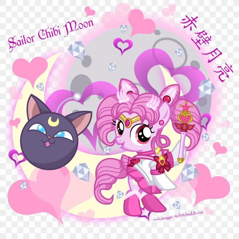 Chibiusa Pony Sailor Venus Sailor Pluto Sailor Moon, PNG, 6000x6000px, Watercolor, Cartoon, Flower, Frame, Heart Download Free