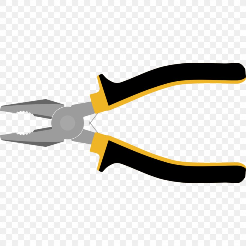 Hand Tool Lineman's Pliers Needle-nose Pliers Clip Art, PNG, 1024x1024px, Hand Tool, Diagonal Pliers, Hardware, Locking Pliers, Needlenose Pliers Download Free