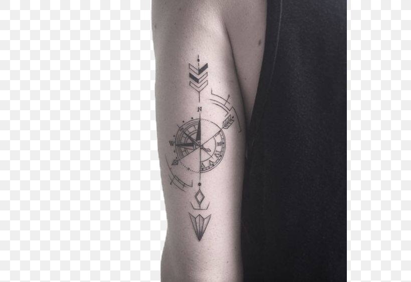 Sleeve Tattoo Compass Tattoo Artist Old School (tattoo), PNG, 564x563px, Tattoo, Arm, Blackandgray, Body Piercing, Compass Download Free