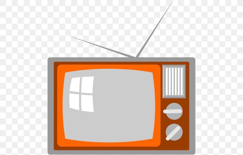 Television Set Icon, PNG, 500x524px, Television, Area, Brand, Orange, Rectangle Download Free