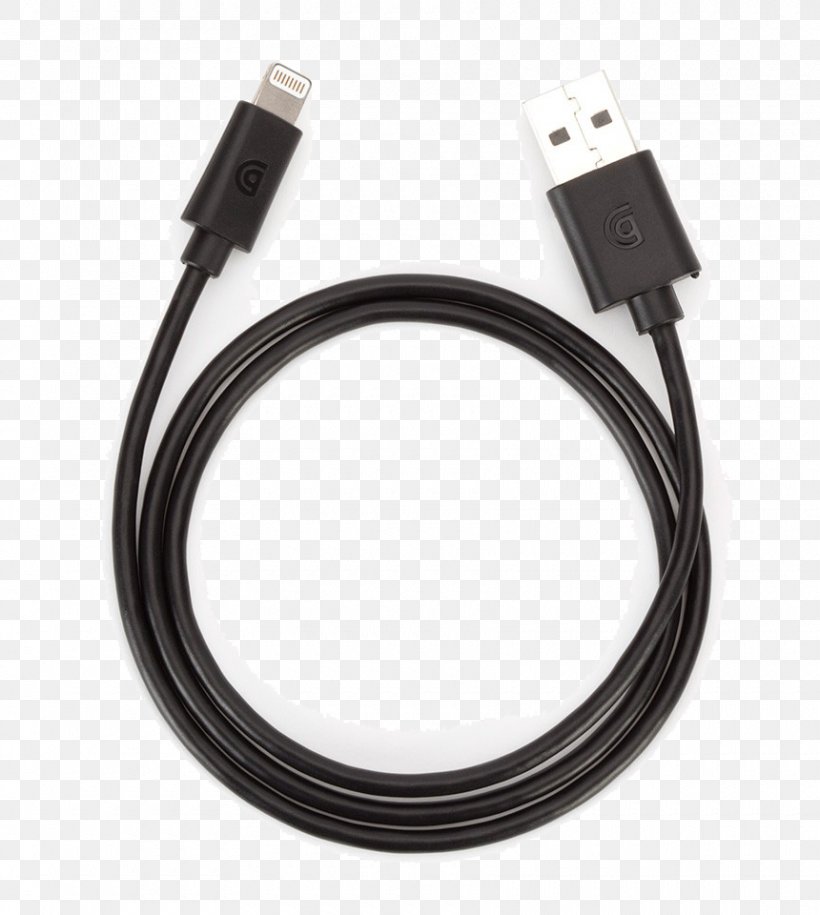 IPhone Lightning Griffin Technology Electrical Cable IPad, PNG, 860x960px, Iphone, Apple, Cable, Computer, Data Cable Download Free