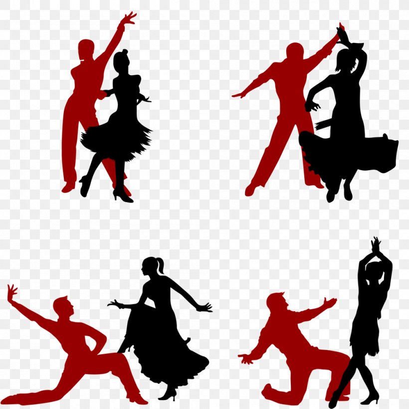 Latin Dance Silhouette Ballet Png 1000x1000px Dance Art
