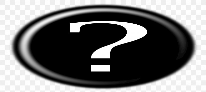 Question Mark Logo Speech Balloon, PNG, 2400x1072px, Question Mark, Area, Art, Black And White, Brand Download Free