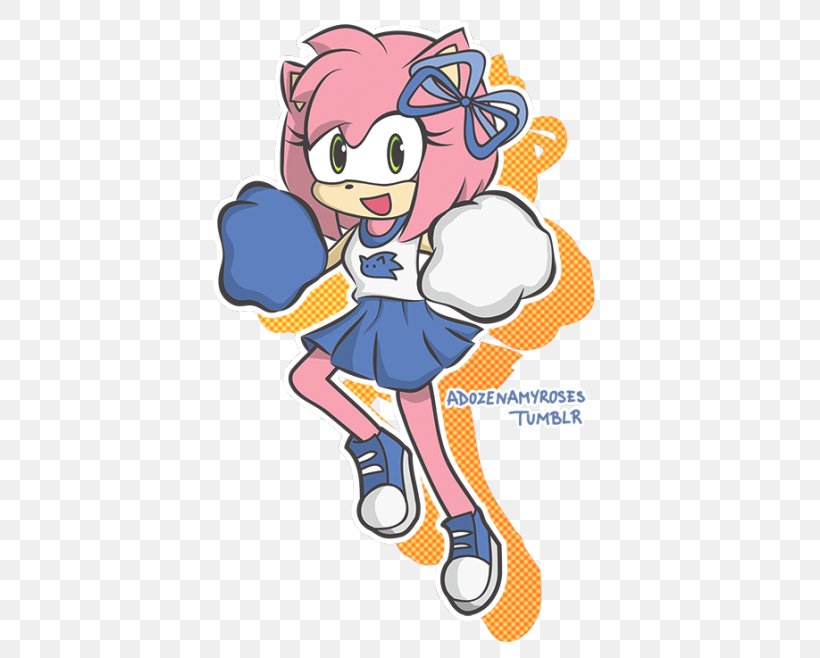 Amy Rose Sonic The Hedgehog Fan Art, PNG, 500x658px, Watercolor, Cartoon, Flower, Frame, Heart Download Free