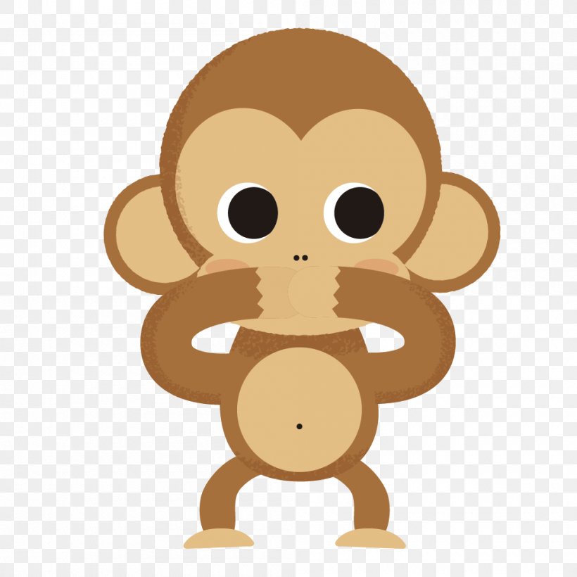 Chimpanzee Monkey Cartoon Clip Art, PNG, 1000x1000px, Chimpanzee, Animated Series, Carnivoran, Cartoon, Mammal Download Free