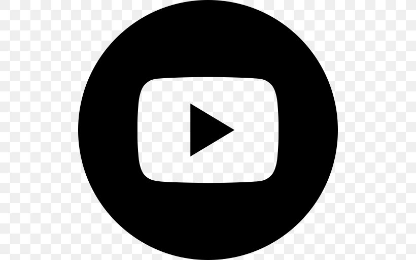 YouTube Logo Social Media Business Video, PNG, 512x512px, Youtube, Area, Black, Black And White, Brand Download Free
