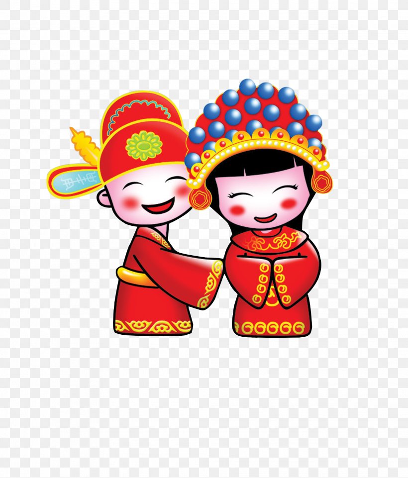 Cartoon Chinese Marriage Bridegroom, PNG, 2029x2379px, Cartoon, Art, Bride, Bridegroom, Chinese Marriage Download Free