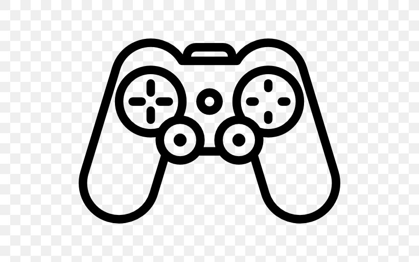 Joystick Video Game Game Controllers Indie Game, PNG, 512x512px, Joystick, Area, Black, Black And White, Entertainment Download Free