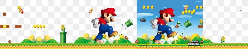 Mario Bros. Cartoon, PNG, 6000x1200px, Super Mario Bros, Cartoon, Leisure, Mario, Mario Kart Download Free
