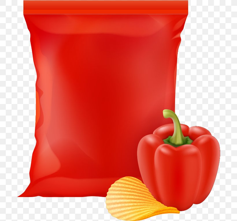 Packaging And Labeling Potato Chip Food, PNG, 704x765px, Packaging And Labeling, Baking, Bell Peppers And Chili Peppers, Capsicum Annuum, Chili Pepper Download Free