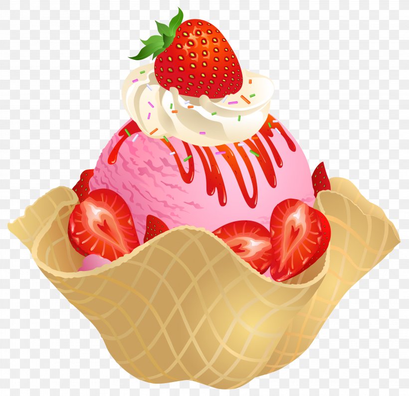 Ice Cream Cones Strawberry Ice Cream Chocolate Ice Cream, PNG, 3954x3835px, Ice Cream Cones, Baking Cup, Banana Split, Candy, Chocolate Download Free