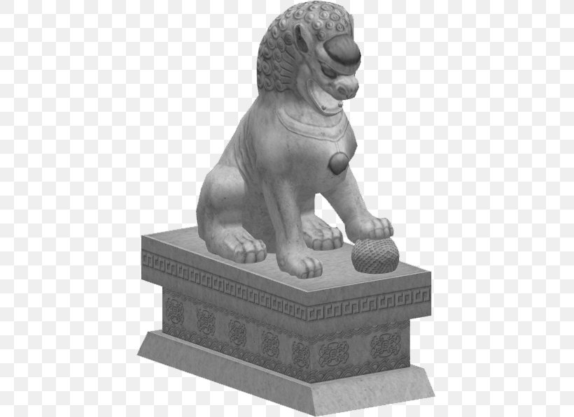 Statue Chinese Guardian Lions Zoo Tycoon 2 Sculpture, PNG, 597x597px, Statue, Animal Figure, Art, Artwork, Big Cats Download Free