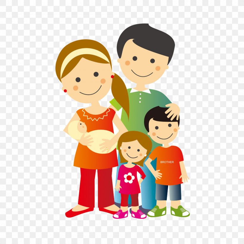 Family, PNG, 1000x1000px, Family, Art, Boy, Cartoon, Child Download Free