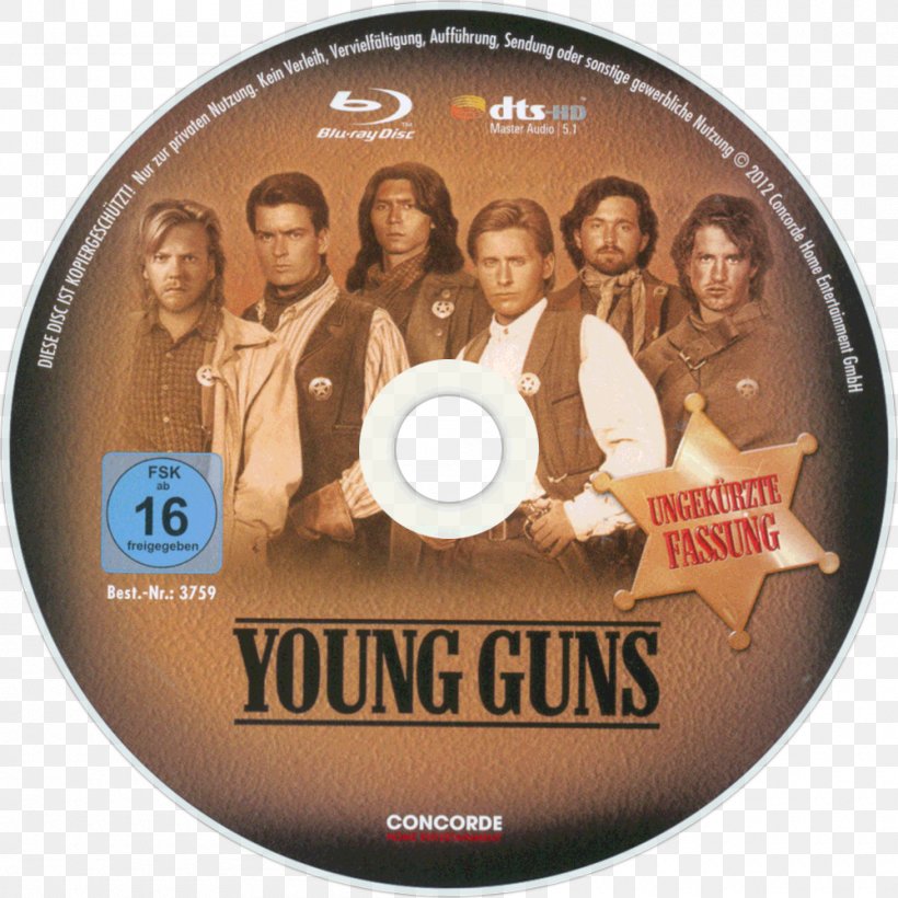 Film Criticism Young Guns Western Film Producer, PNG, 1000x1000px, Film, Billy The Kid, Bird, Brand, Charlie Sheen Download Free