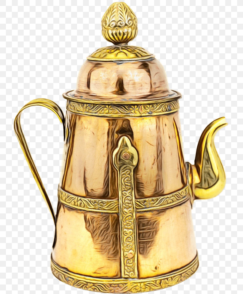 Stovetop Kettle Teapot Mug Brass 01504, PNG, 729x992px, Watercolor, Brass, Ghanta, Kettle, Mug Download Free