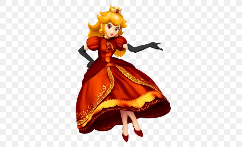 Super Smash Bros. For Nintendo 3DS And Wii U Super Smash Bros. Brawl Super Mario Bros. Princess Peach, PNG, 500x500px, Super Smash Bros Brawl, Costume Design, Doll, Figurine, Luigi Download Free
