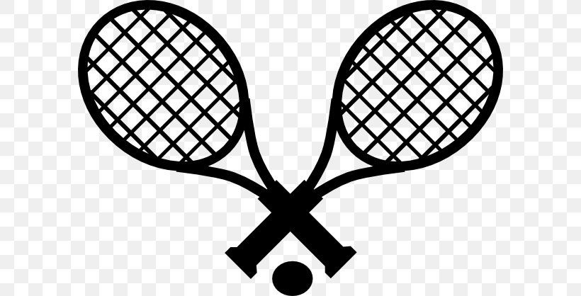 Tennis Rakieta Tenisowa Racket Clip Art, PNG, 600x418px, Tennis, Area, Ball, Black And White, Free Content Download Free