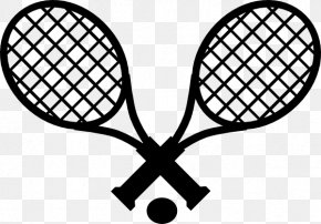 Crossed Bats Clipart - Tennis Rakieta Tenisowa Racket Clip Art PNG