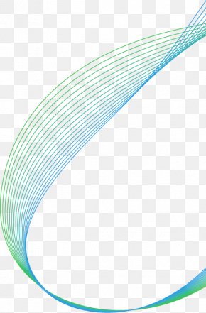 Green Waves - Turquoise Teal Line PNG
