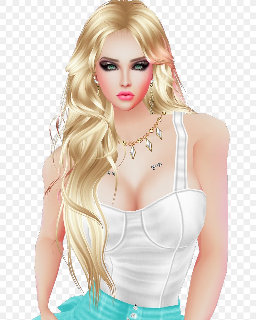 Blond Hair Coloring Long Hair Brown Hair, PNG, 744x1024px, Watercolor, Cartoon, Flower, Frame, Heart Download Free