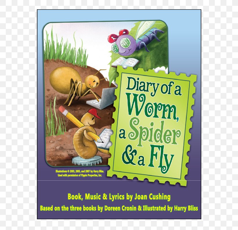 Diary Of A Worm, A Spider And A Fly Diary Of A Spider Wichita Center For Performing Arts Diary Of A Fly, PNG, 612x792px, Spider, Book, Diary, Food, Grass Download Free