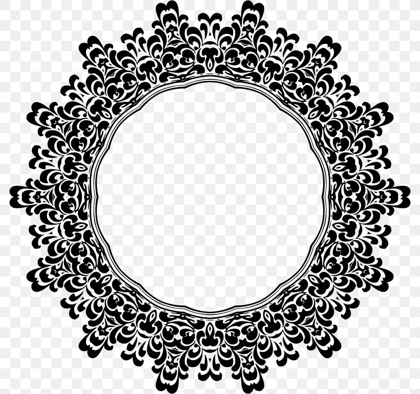 Floral Design Ornament Clip Art, PNG, 784x770px, Floral Design, Area, Black And White, Decorative Arts, House Download Free